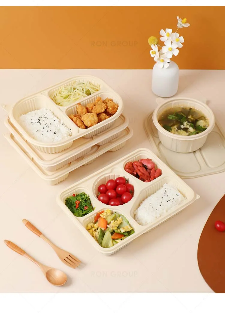 Thinning Biodegradable and Environmentally Friendly Takeout Meal Boxes for Packed Lunch Boxes