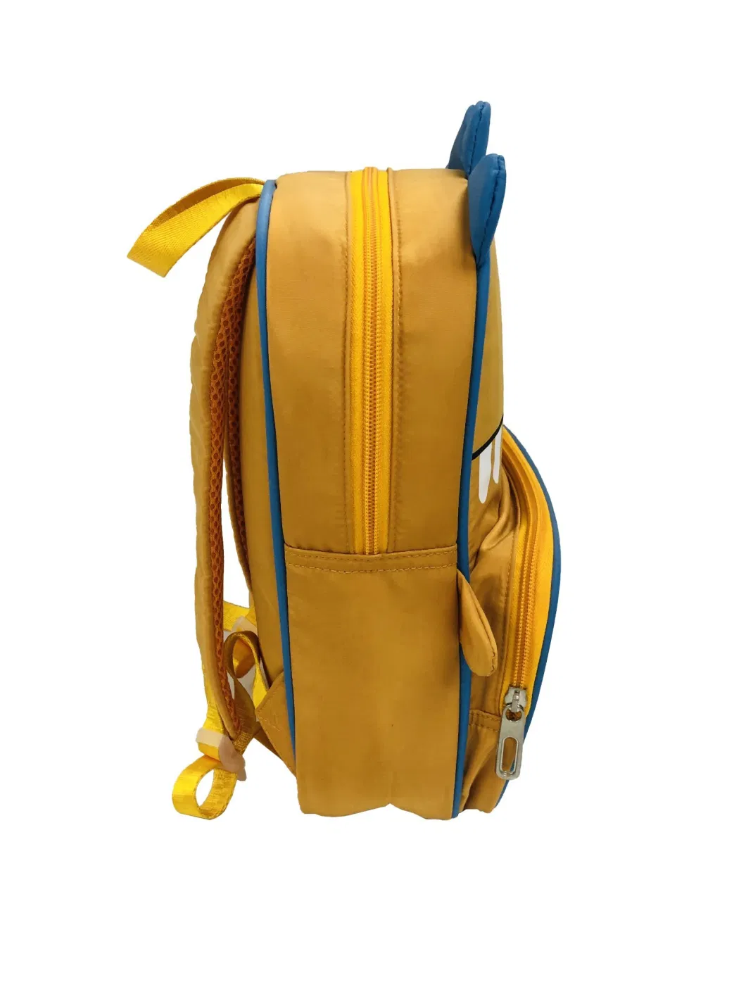 Yellow Dinosaur Students School Bag Backpack with Padded Back &amp; Adjustable Strap