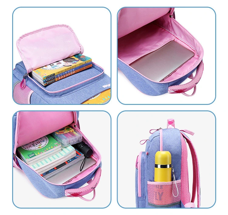 Waterproof Primary Children Child Student School Kids Book Shoolbag Double Shoulder Satchel Backpack Pack Bag (CY8817)