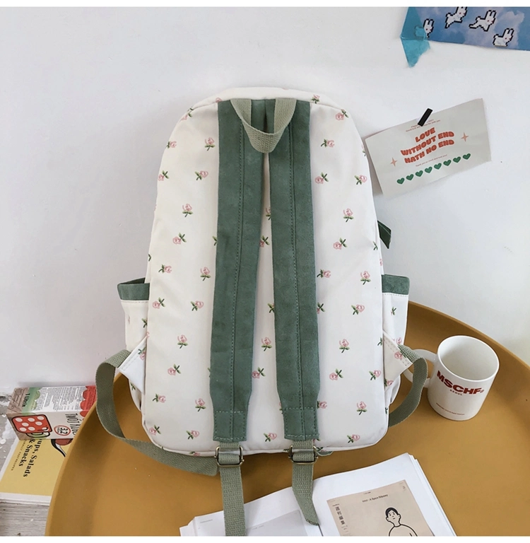 Fashion Little Cute Flowers Printed Travel School Casual Backpack