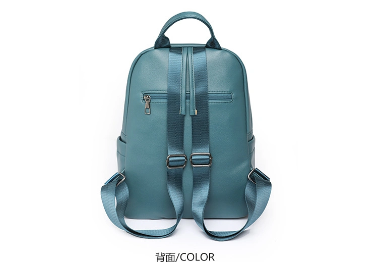 Fashionable New Brand Large Capacity Bookpacks Three-Layer Youth Backpacks Sac High Quality Solid Leather Women&prime;s Backpack