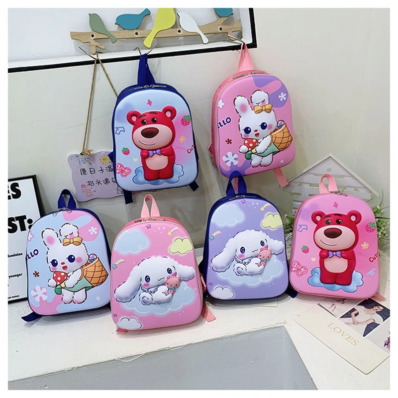 New Cool Small Animal Cartoon Cute Children&prime;s Book Waterproof Spine-Protective Lightweight Backpack