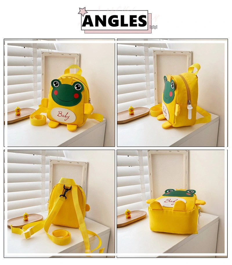 Cartoon Frog Kindergarten Children Preschool Mini Anti Lost Kids School Bags Backpacks