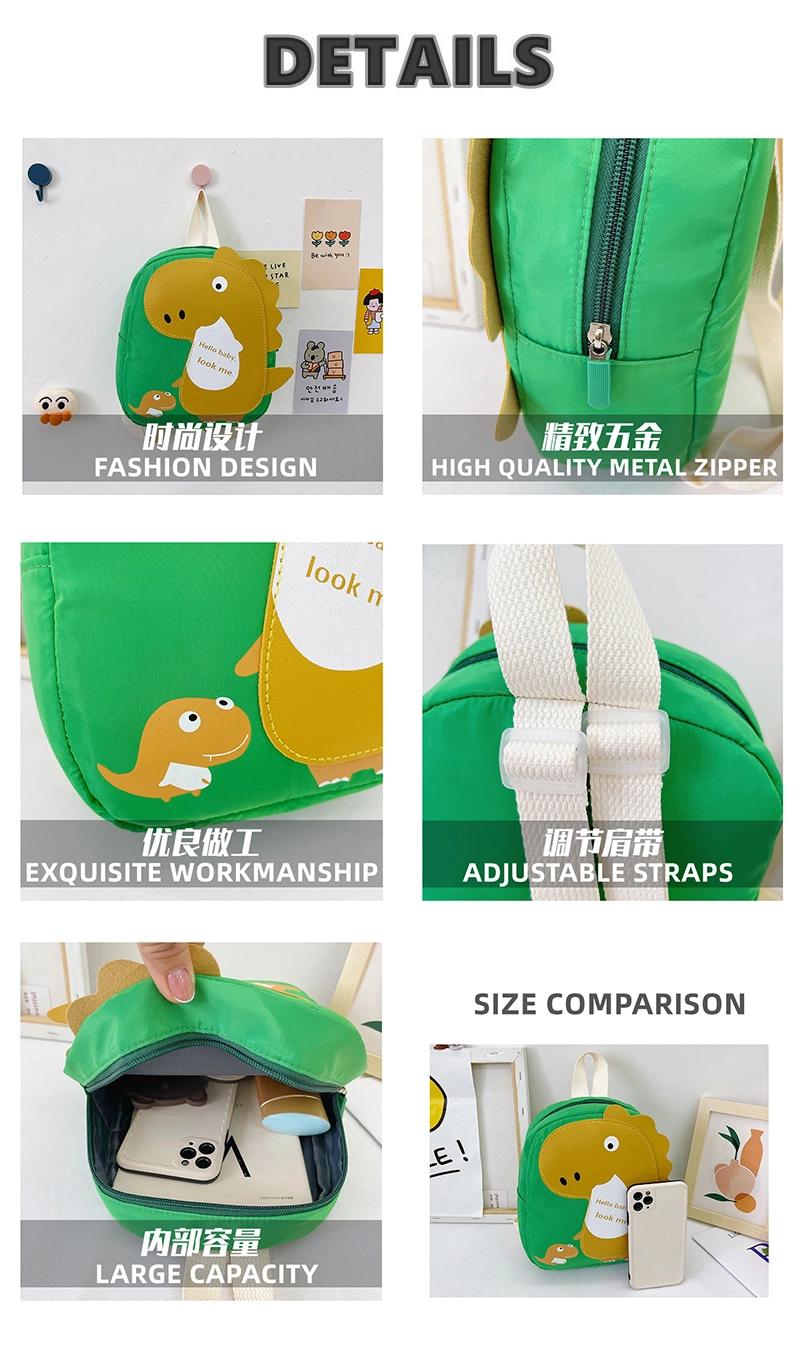 Kindergarten Child Light Weight Cartoon Anti Lost Backpack for Kid School Bag