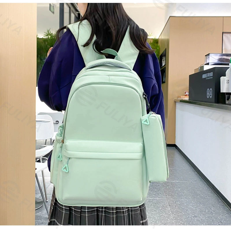 Fuliya Simple Casual Children&prime;s School Bag Large Capacity Custom Fashion Kids Backpack Bag for School Girl