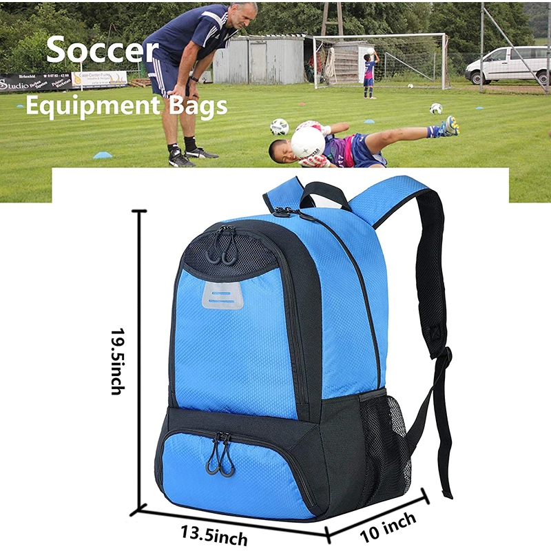 High Quality Wholesale Travel Carrying Lightweight Customized Sports Soccer Backpack