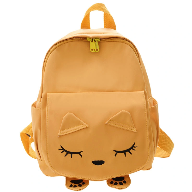 Fashionable Kindergarten Backpack Cute Kitten Schoolbag Candy Colored Nylon Backpack for Children