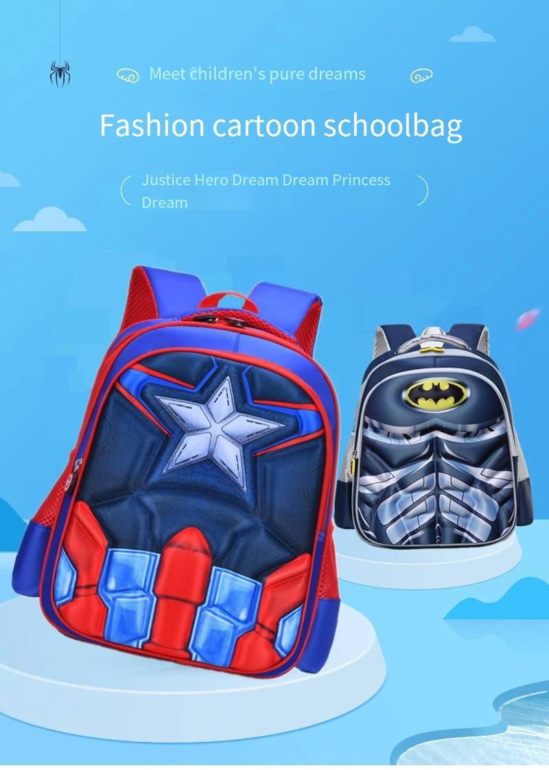 Elementary School Children Backpack Cartoon 3deva Panel Satchel Wholesale