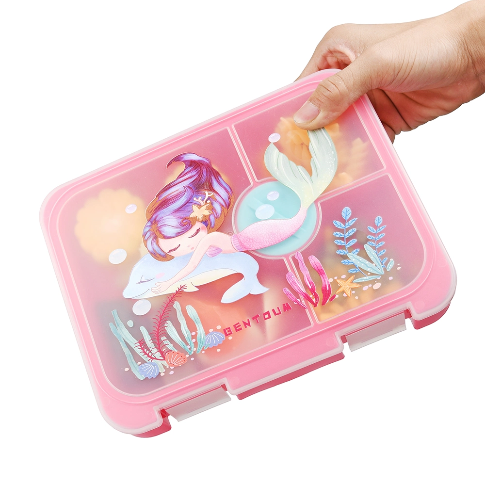 Aohea on-The-Go Meal - Built-in Utensil Set Bento Lunch Box Containers