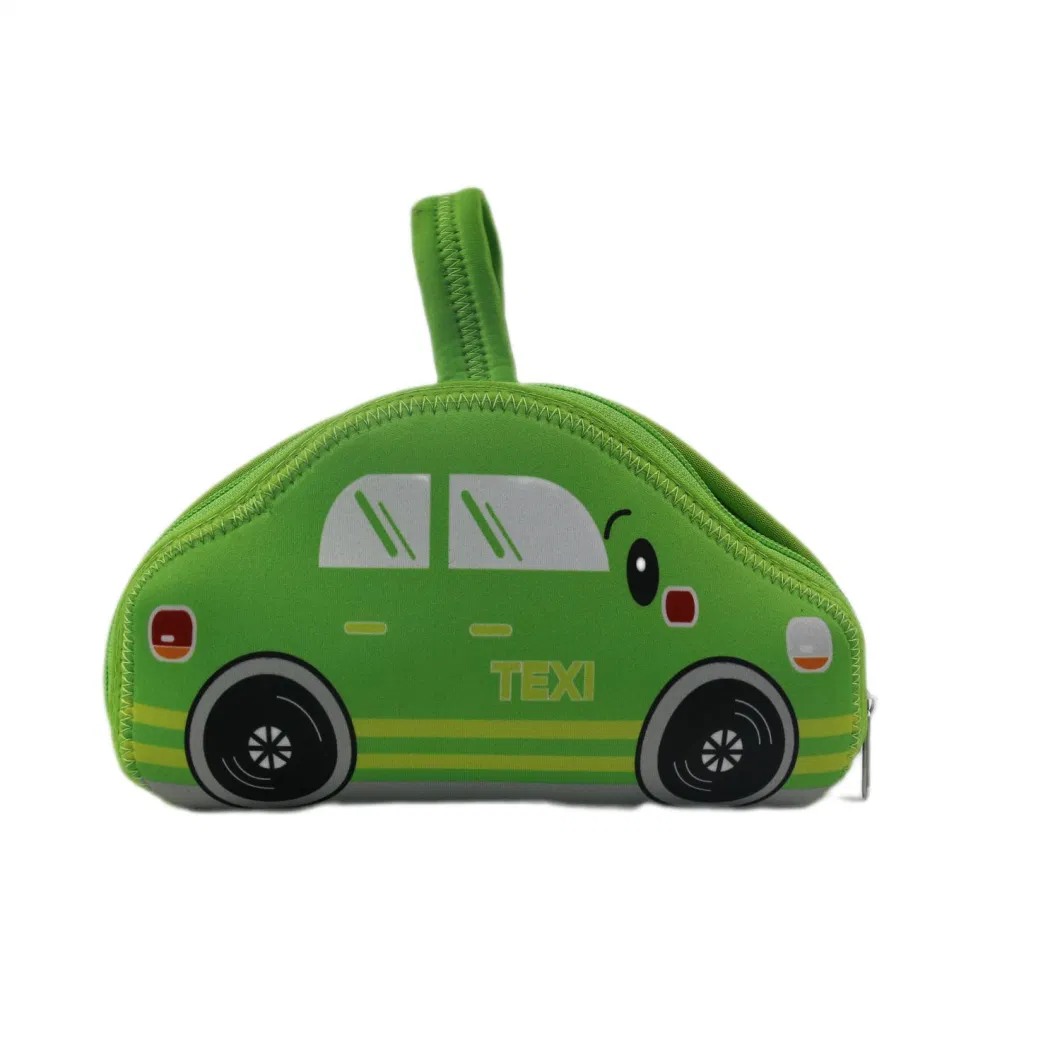 Custom Neoprene Lunch Bag for Kids - Car-Shaped Box, Insulated, and Packed with Fun Gear, Lunchtime Excitement