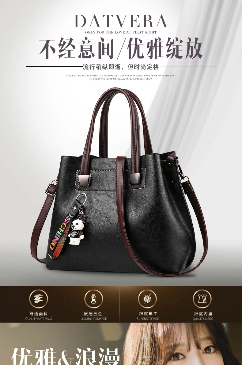 Custom Df9097 New Fashion Purses Handbags Women Felt Shopper Backpack for Women