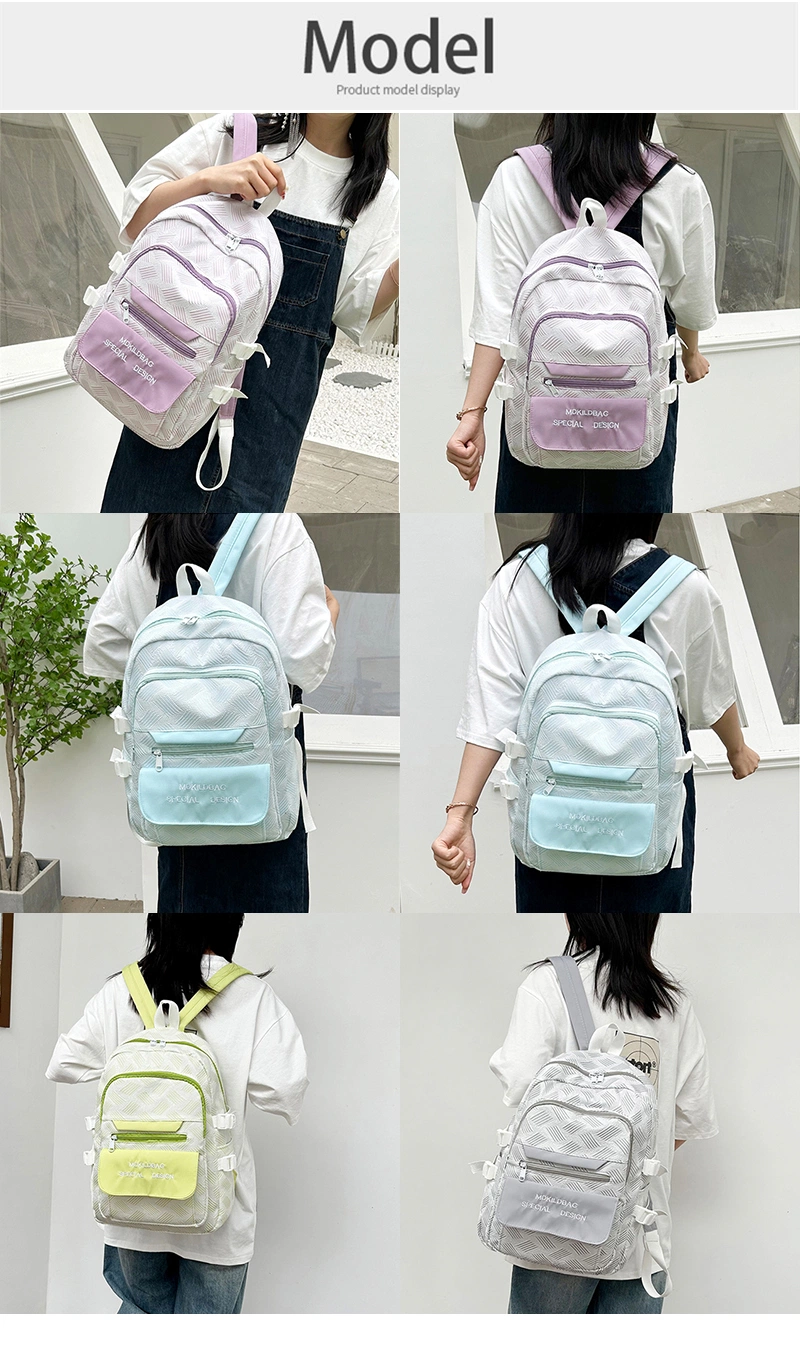 Trendy Korean Children Schoolbag Fashion School Bags Large Capacity Travel Backpack