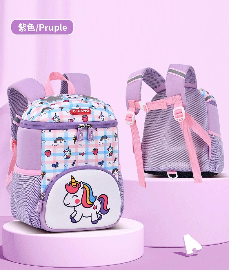 New Custom Logo Beautiful Look Kids Girls Backpack Waterproof Bucket Children School Bag for Girls