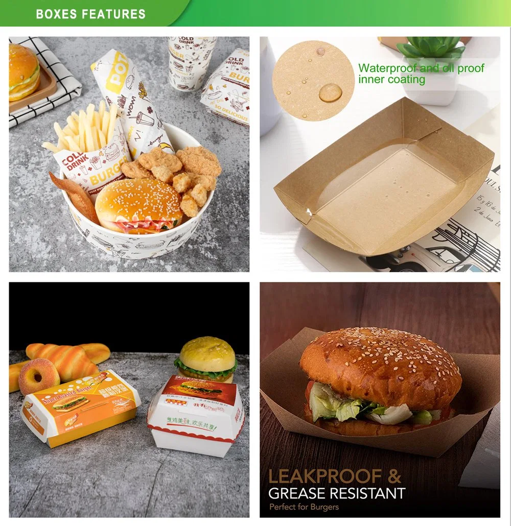 Sandwich to Goes Burgers Clamshell Burger Box