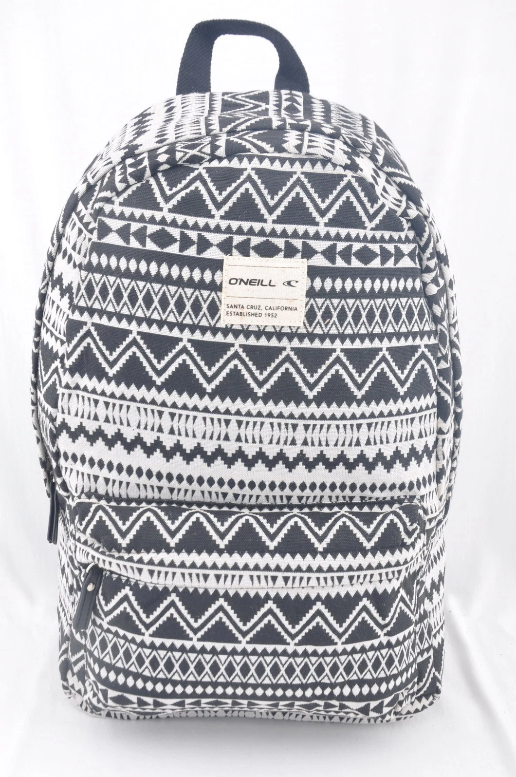 Black and White Fashion Jacquard Girls Women Backpack