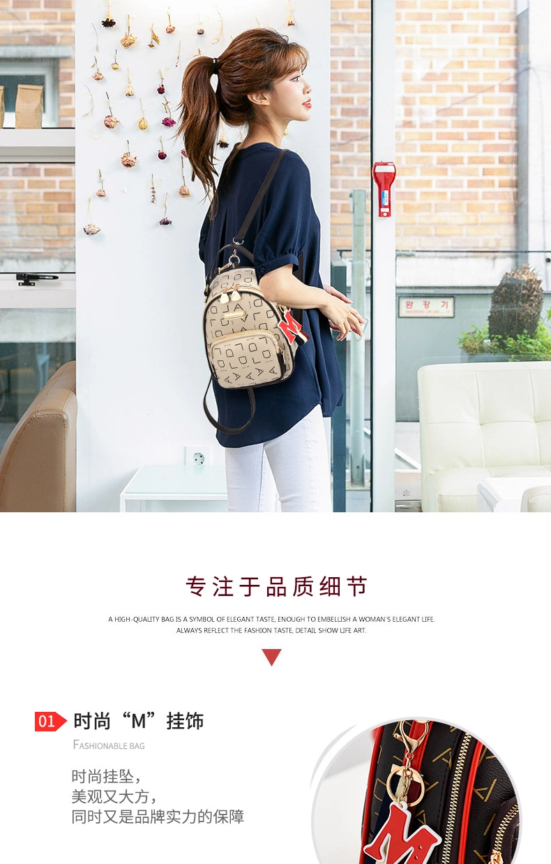 Custom Df9097 New Fashion Purses Handbags Women Felt Shopper Backpack for Women