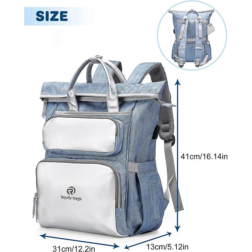 Extra Large Capacity Travel Diaper Changing Backpack for Moms Dads Waterproof Nappy Changing Bag