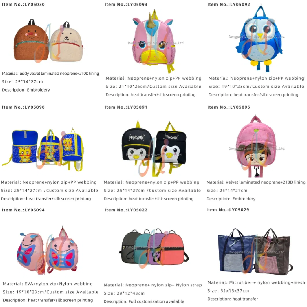 17 Years Factory Directly Supplier Vibrant Neoprene Backpack for Colorful Style Daypack Manufacturer for Women Men Students