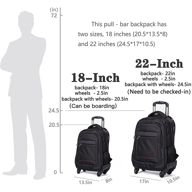 Wholesale Good Quality Durable Wholesale Student Luggage Rolling Wheeled Laptop School Backpack