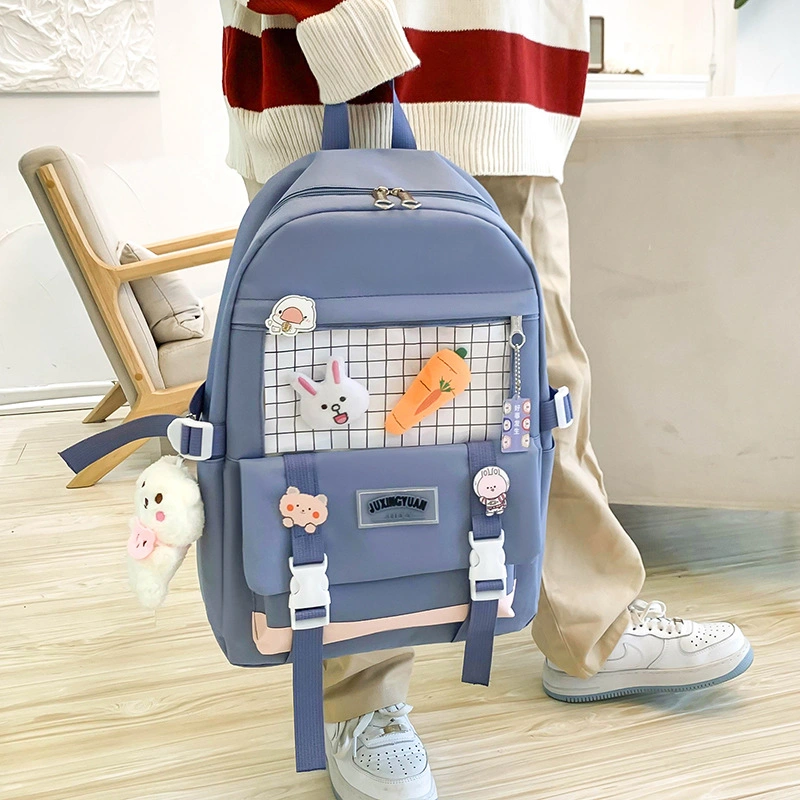 Fashion Laptop Backpack Shoulder Handbag, Canvas 4PCS/Set Child School Bag