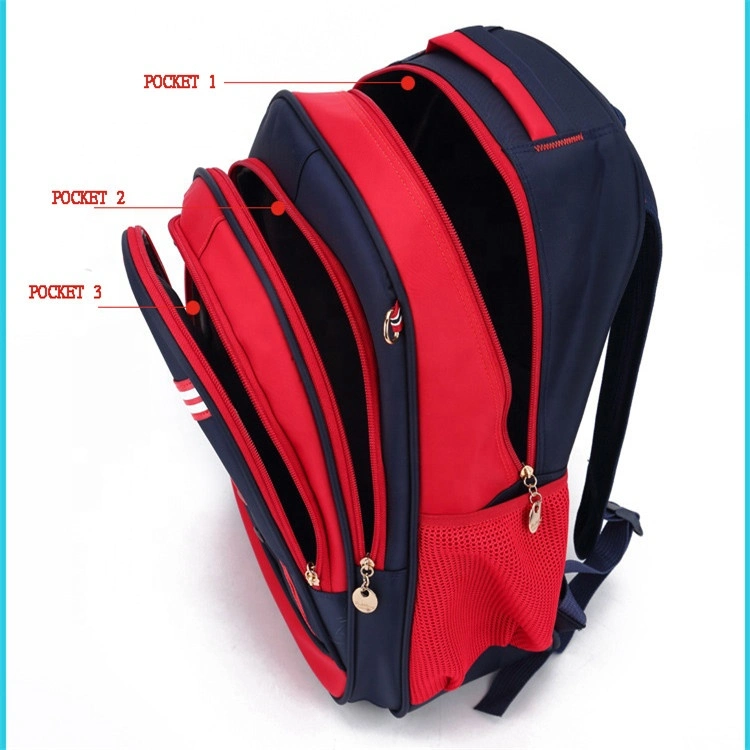 New Style High Quality Nylon School Backpack for Teenagers Waterproof Book Bag with Pencilcase for Boys