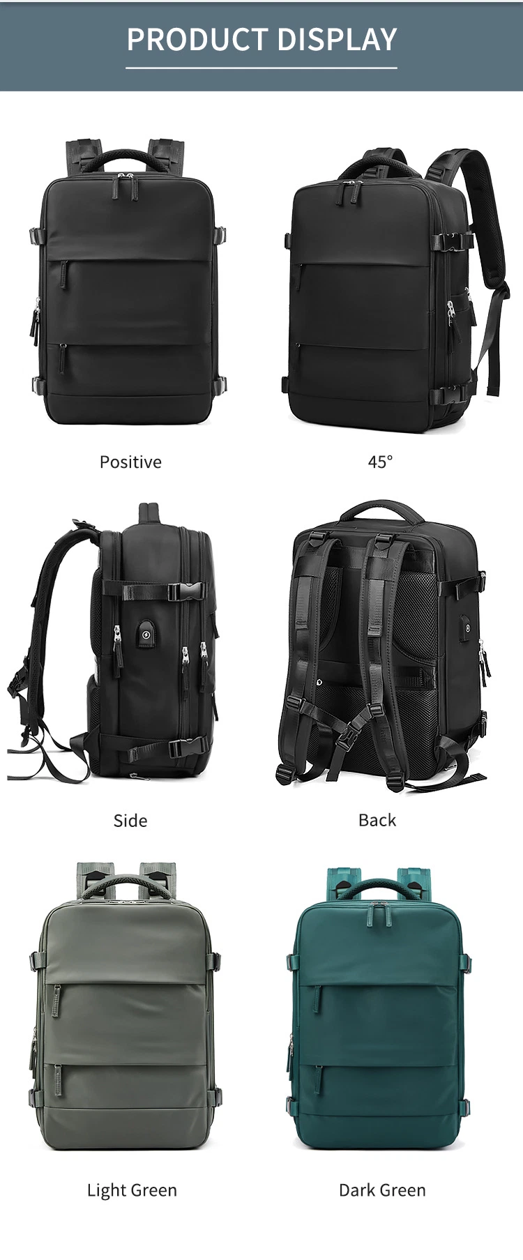 New Travel Backpack, Women&prime;s Men&prime;s Large Capacity Multifunctional Luggage Bag, Middle School Student Carrier Backpack