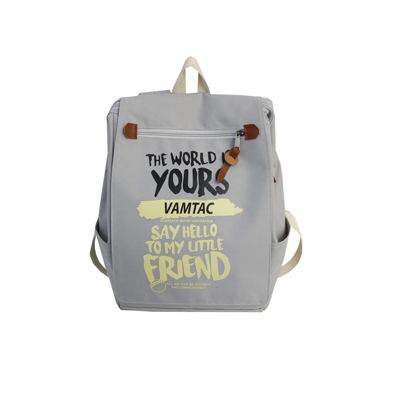 Teenagers Large Letter Printed Backpack