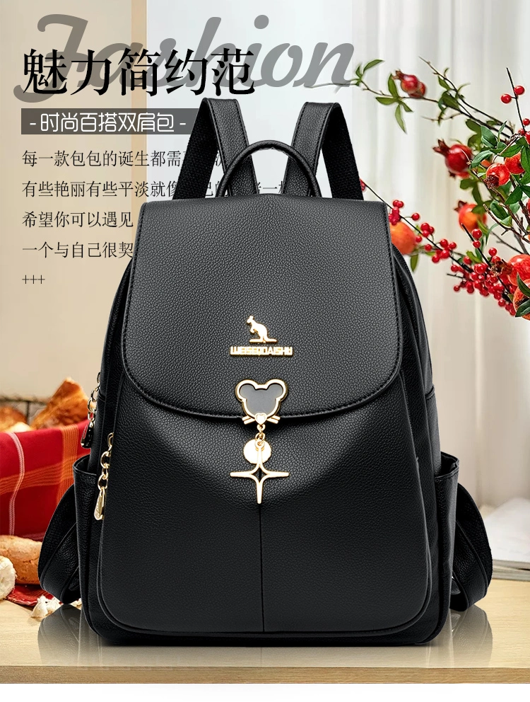 Wide Silver Best Backpack Leather Backpack Leather Bag Back Bags for School