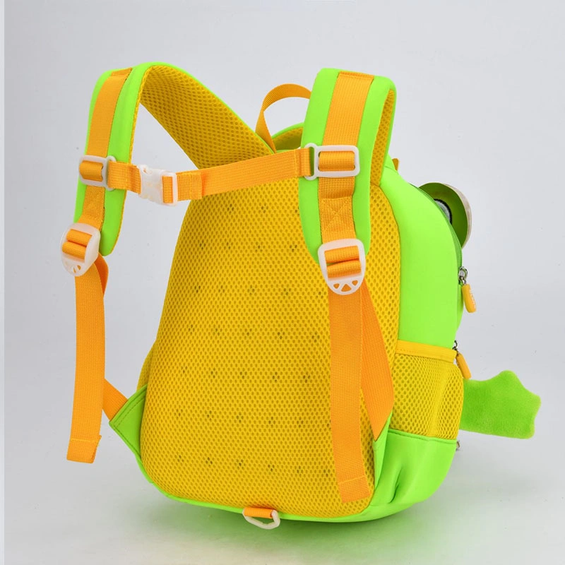 Wholesale Little Frog Cute Neoprene Cartoon Animal Children Backpacks for Kid Primary Student