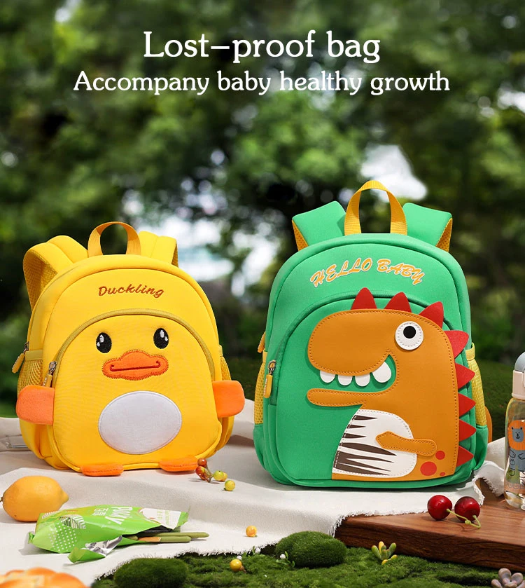 Fashionable Neoprene Cute Cartoon Children Kids School Bags Backpack for Children