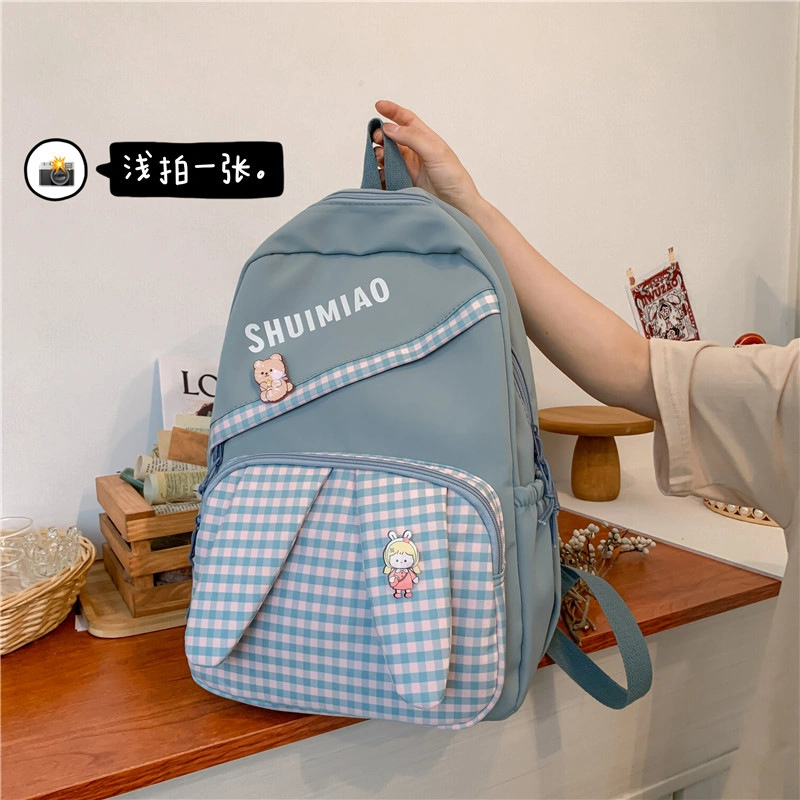 (WD6231) School Bag Woman Campus Middle School Student Junior High School Student Elementary School Student Girl Heart Backpack Backpack