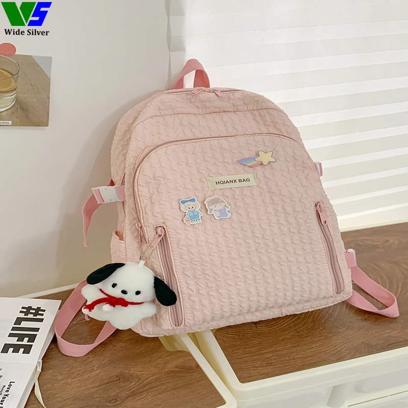 Wide Silver Favourite Good Price Wholesale Cheap School Bags Kids Backpack