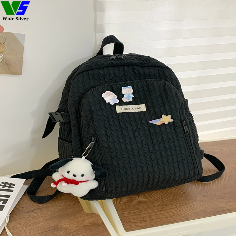 Wide Silver Favourite Good Price Wholesale Cheap School Bags Kids Backpack