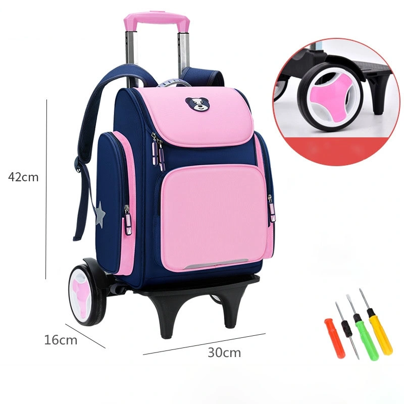 Boys and Girls Students Customized Large Wheel Dual Purpose Backpack with Tyres