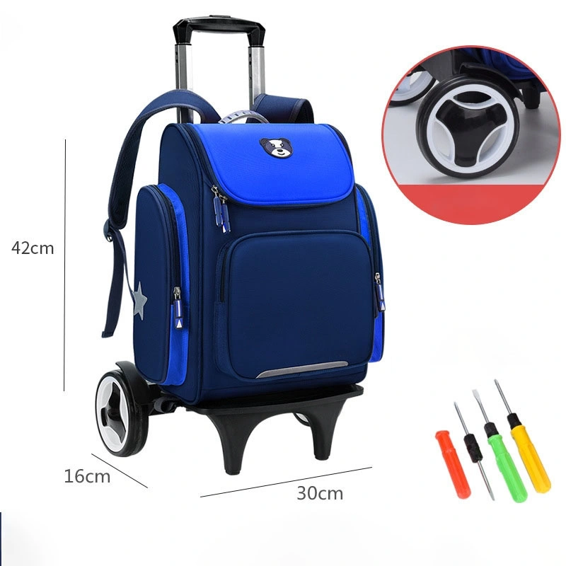 Boys and Girls Students Customized Large Wheel Dual Purpose Backpack with Tyres