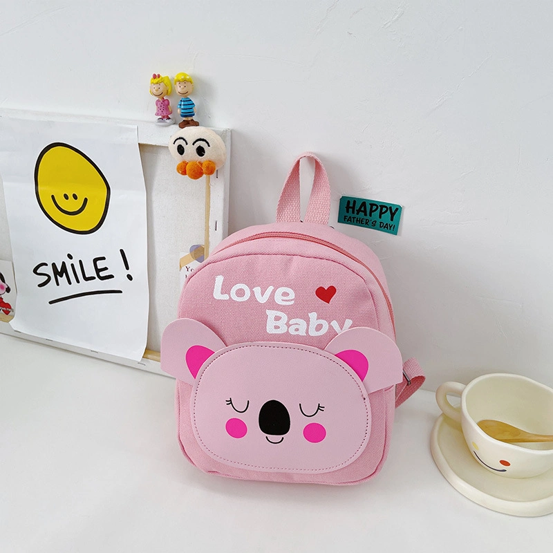 Small New Cute Cartoon Kindergarten Baby Casual Canvas Animal Backpack