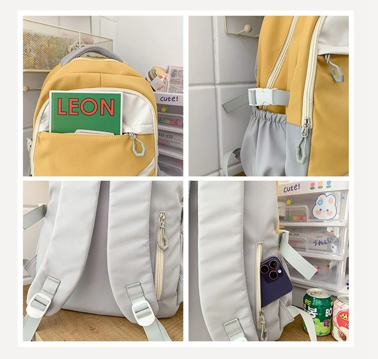 Hot Selling Factory Women New Middle School Student Schoolbag Leisure Travel Backpacks Wholesale Manufacturers Custom OEM ODM Travel Outdoor Backpack 2024