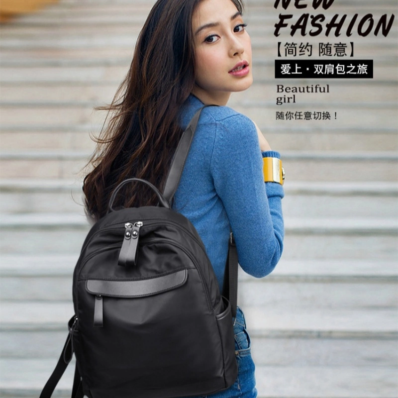 Travel Leisure Waterproof Capacity Oxford Canvas Black Fashion Large Capacity Student Travel Backpack Fashionable Backpacks