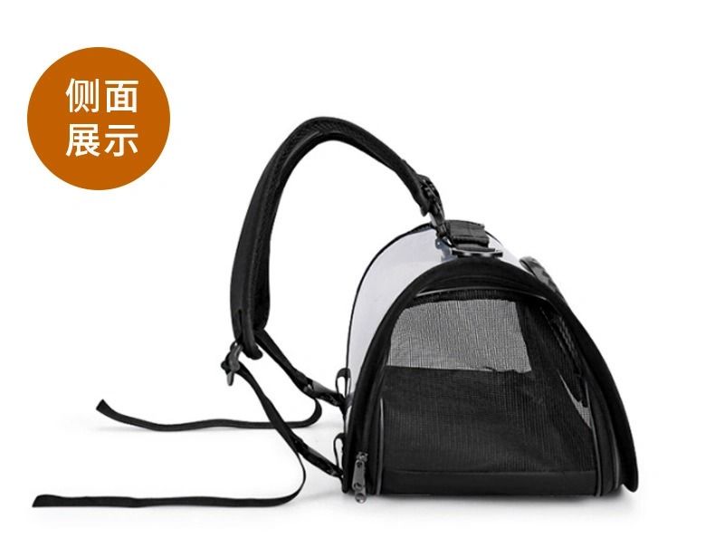 Fully Transparent Large Space Crossbody Bag, Detachable Double Shoulder Cat Backpack