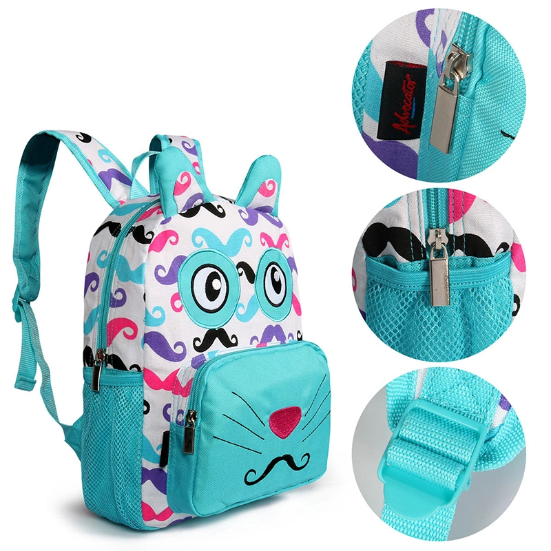 Cute Color School Backpack 600d Polyester Full Printing Middle School Students Children&prime;s