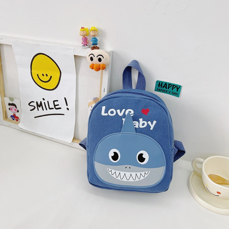 Small New Cute Cartoon Kindergarten Baby Casual Canvas Animal Backpack