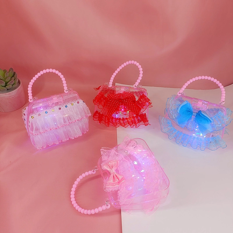 Luminous Handbag Children&prime;s Luminous Toy Girl&prime;s Family Portable Flash Bag Luminous Bag Small Gift