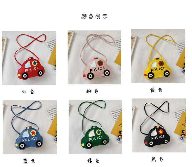 Children&prime;s Crossbody Bag - Cartoon Car Design Coin Purse for Kids