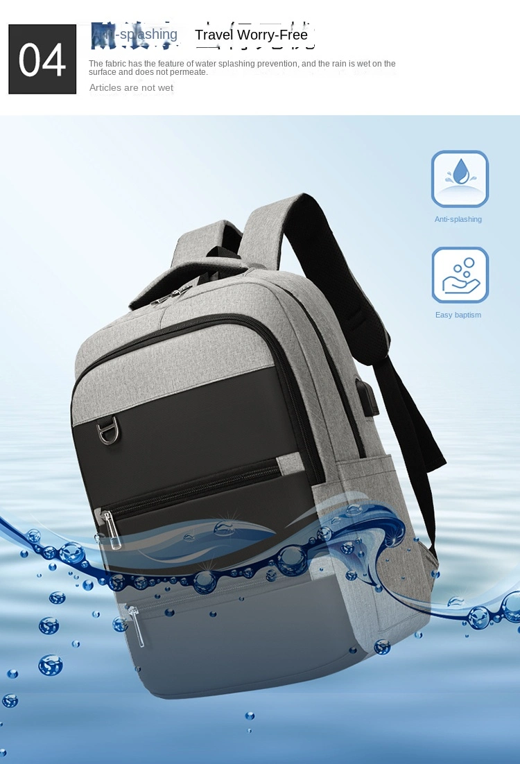 Hot Waterproof Fashion Teenagers Large Capacity USB Charging Interface Fashion Laptop Backpack Large Capacity Backpack