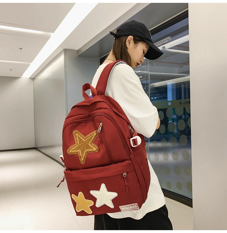 2023 New Personality Pentagram Large Capacity Cute Children&prime;s School Backpack Bags for Women