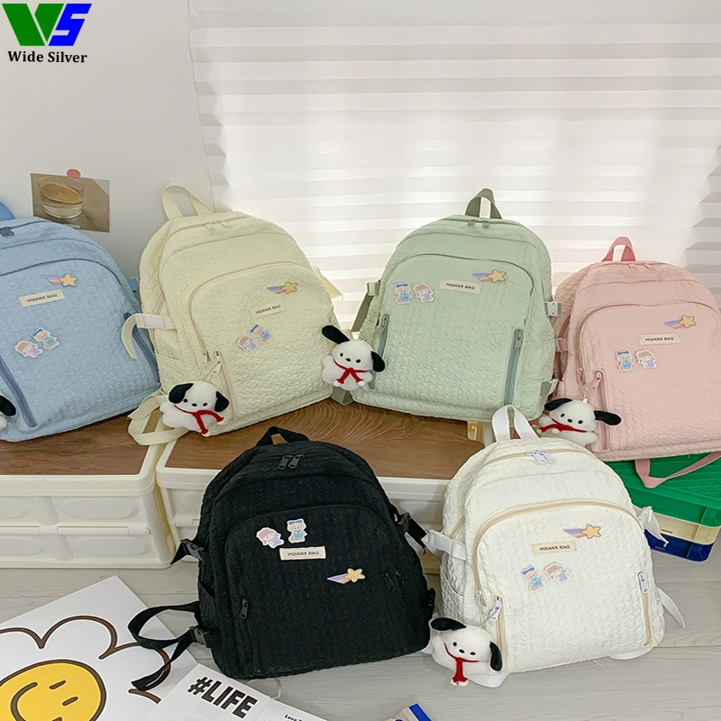 Wide Silver Favourite Good Price Wholesale Cheap School Bags Kids Backpack