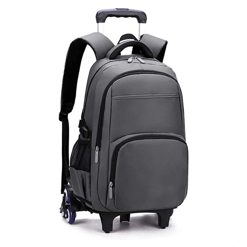 New Design Student Large Wheeled Laptop Bag Custom Leisure Trolley School Backpack