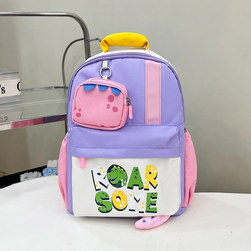 Kindergarten Baby Wholesale Breathable Backpack Cartoon Candy Color Simple Schoolbag Backpack