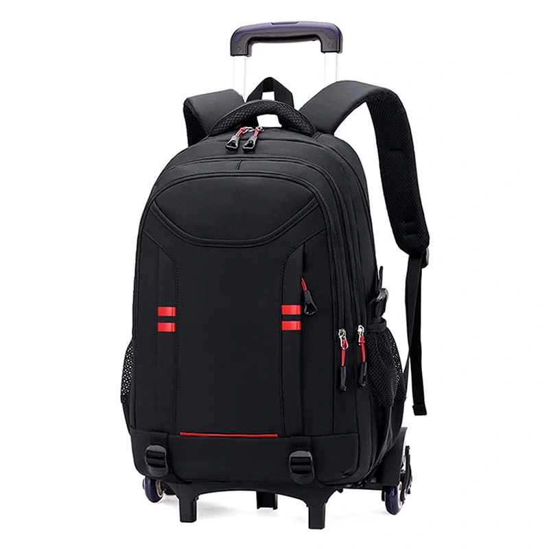 New Fashion Custom Student Functional Travel Wheeled Laptop Bag Trolley School Backpack