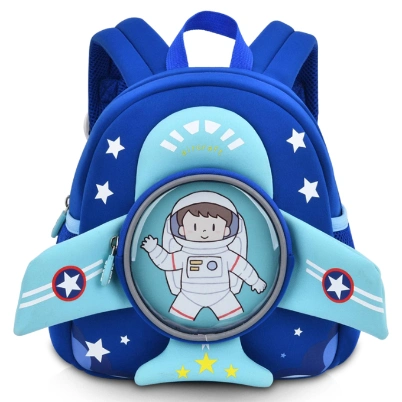 Factory Price Cartoon Backpacks Neoprene Cute Aircraft Shape Small School Bags Knapsack Kindergarten Kids Mini Bag